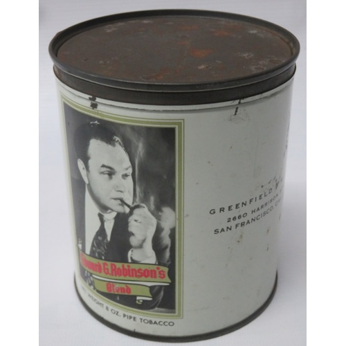 263 - Three cigarette tins and Edward G Robinson pipe tobacco tin and cremona tin