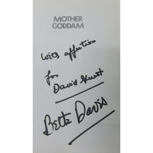 277 - Mother Goddam The Story of The Career Of Bette Davis signed “With Affection For David Gest Bette Dav... 