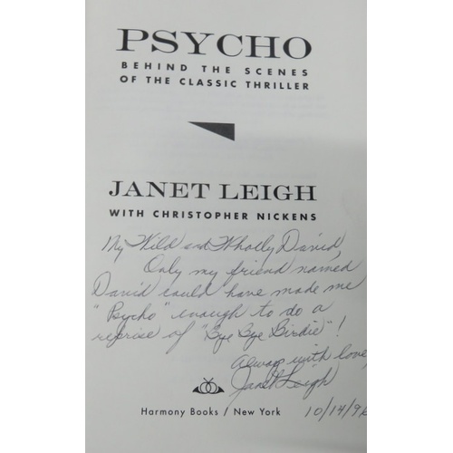 281 - Janet Leigh Behind The Scenes of Psycho inscribed inside “My Wild And Wholly David, Only My Friend N... 