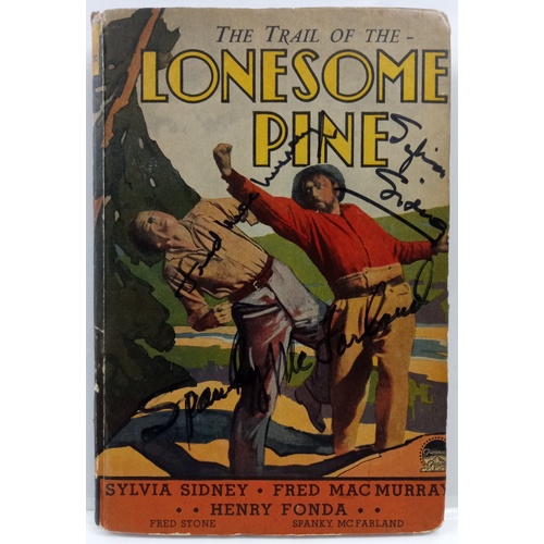 282 - Dickie Moore The Little Red School House Book, signed, Trail Of Lonesome Pine Book signed by Sylvia ... 