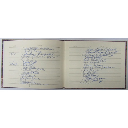 287 - Motion Picture and Television Fund Guest Book honouring David Gest dated 31st May 1992 includes Cesa... 