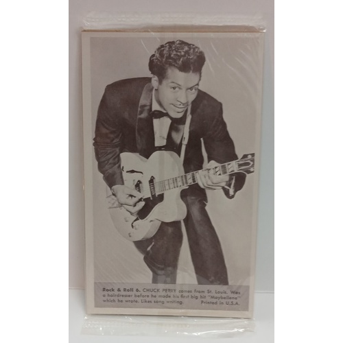 301 - Rock'n'roll Star Trading Card Packs 5c a pack featuring Fabian, Elvis Presley, Chuck Berry and other... 