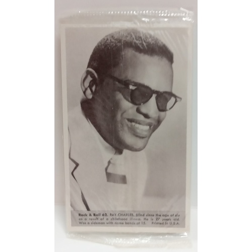 301 - Rock'n'roll Star Trading Card Packs 5c a pack featuring Fabian, Elvis Presley, Chuck Berry and other... 