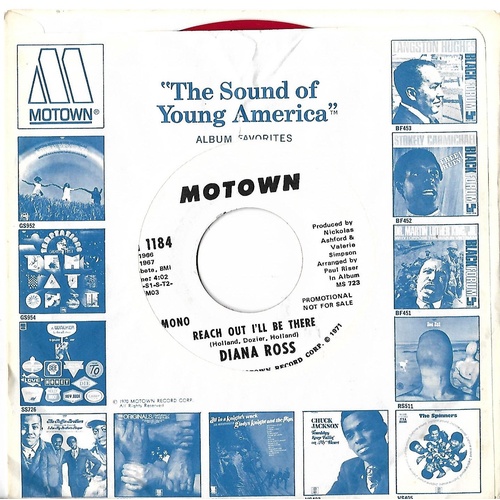 312 - Thirty Motown & Tamala Promo Singles including The Supremes, Four Tops, Marvin Gaye and others (30)