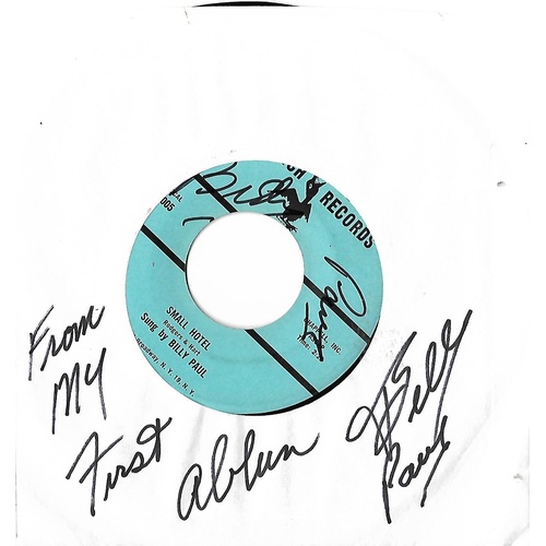 313 - Three Billy Paul Lets Fall In Love All Over, Bluesette and Small Hotel Singles All Signed (3)