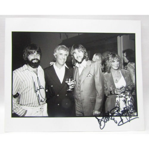 343 - Collection of Ten black and white photographs featuring Dusty Springfield, Michael McDonald and Burt... 