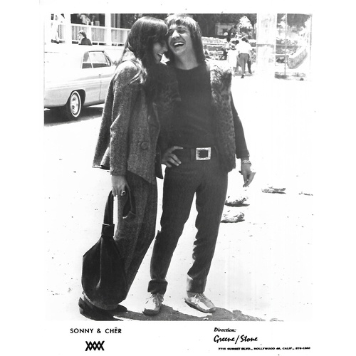 421 - 11 Original Black & White Sonny & Cher promotional photographs (11)