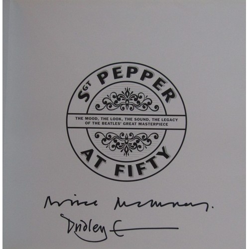 9 - Sgt. Pepper At Fifty signed by author Mike McInnerney and Dudley Edwards who painted Paul McCartney'... 