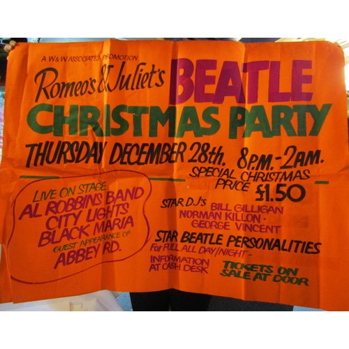 109 - Collection of four Beatles Convention promotional posters, two are approx. 30×40 and two are approx.... 