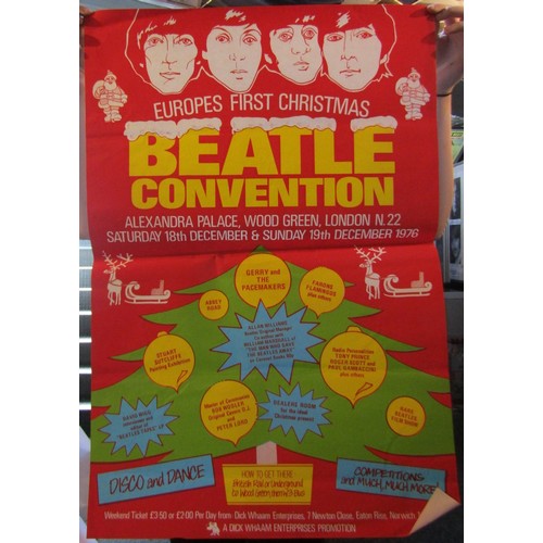 109 - Collection of four Beatles Convention promotional posters, two are approx. 30×40 and two are approx.... 