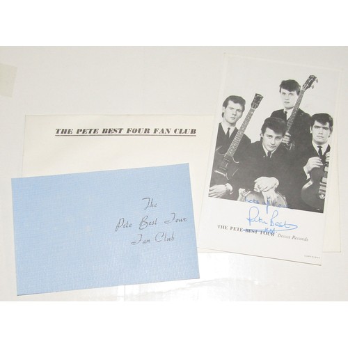 129 - The Pete Best Four Why Did I Fall In Love With You Demo Single and The Pete Best Four Fan Club Items... 