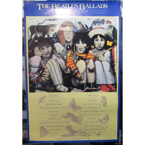 133 - RTV - Six Beatles Promotional Poster including 20 Greats Hits, Beatles Ballads & The Beatles Ready S... 