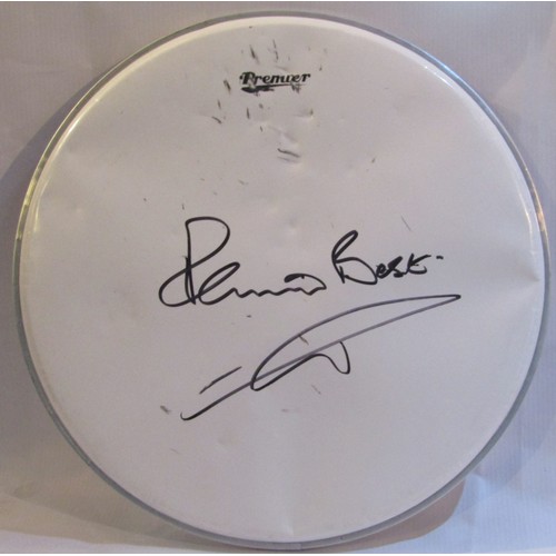 150 - Premier Drum skin used signed by Pete Best