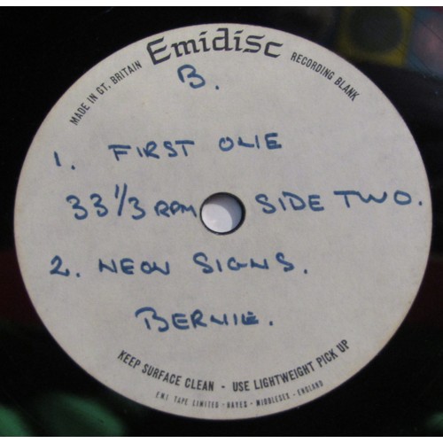 166 - Two Acetates both formerly the property of Cavern Club DJ Bob Wooler