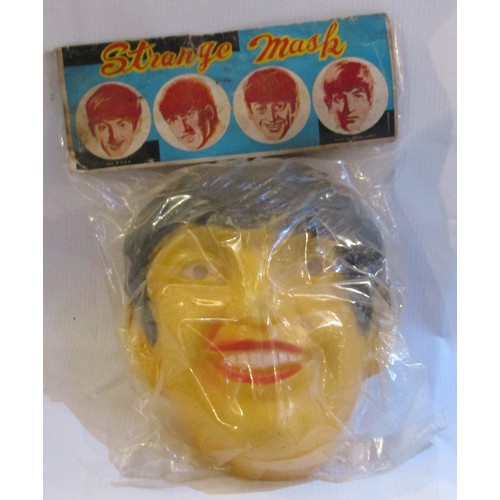 178 - The Beatles complete set of 1964 Beatles Masks by Strange Mask Hong Kong in original packaging