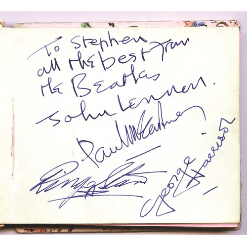 190 - RTV - 190 Autograph book belonging to the cousin of Beatles Roadie Mal Evens. Includes a set of Beat... 