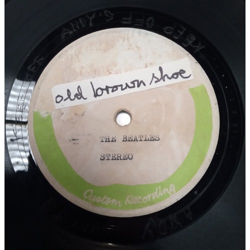 256 - The Beatles Ballad Of John and Yoko-Old Brown Shoe Test pressing single with Apple Custom labels 7XC... 