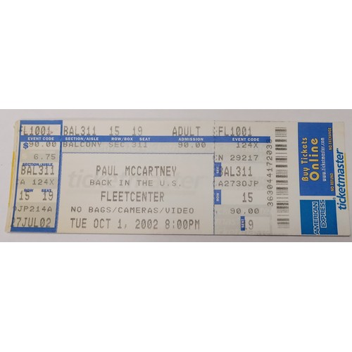 275 - Three Paul McCartney Ticket Stubs including Liverpool Sound 2008