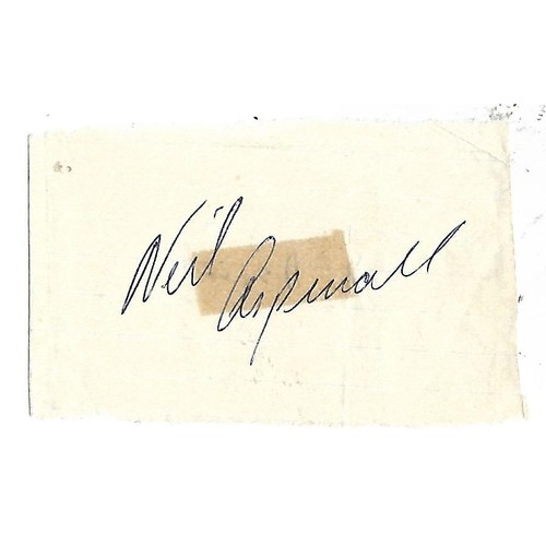 295 - Neil Aspinall signed small piece of paper