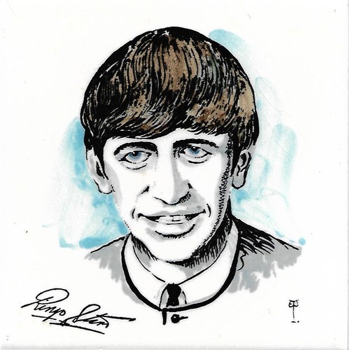 299 - RTV - Ringo Starr tile by Carter UK 1964