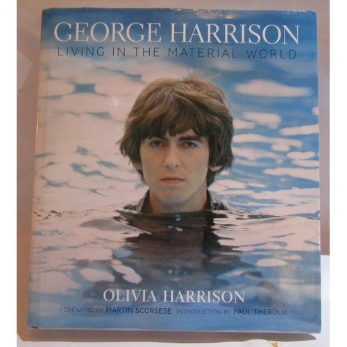 305 - RTV - George Harrison Living in the Material World Hardback Book with bookplate Olivia Harrison sign... 