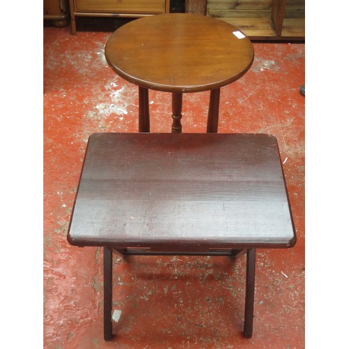 72 - Two 20th century occasional tables