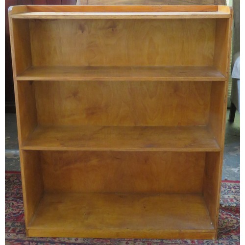 80 - Pair of 20th century open bookshelves. Approx. H 89cm x W 76.5cm x D 20cm