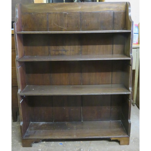 97 - Set of 19th century mahogany open bookshelves. Approx. 117cm H x 90cm W x 24cm D