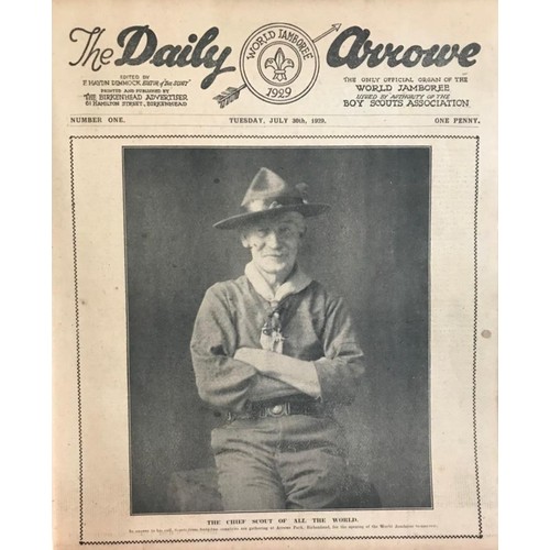 189 - BOUND COPIES, 'THE DAILY ARROWE- WORLD SCOUTING JAMBOREE 1929', HELD WIRRAL JULY 30th - AUGUST 14th