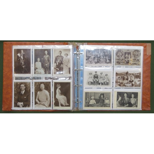 258 - Album containing Postcards, mainly Royalty and Commemorative related and some Local Interest etc, pl... 