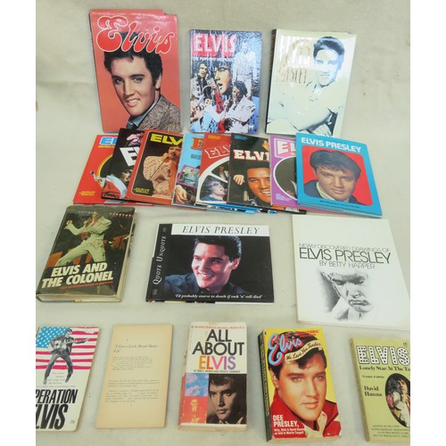 301 - RTV - Parcel of Elvis Presley related volumes, hardback and paperback, plus Elvis annuals etc