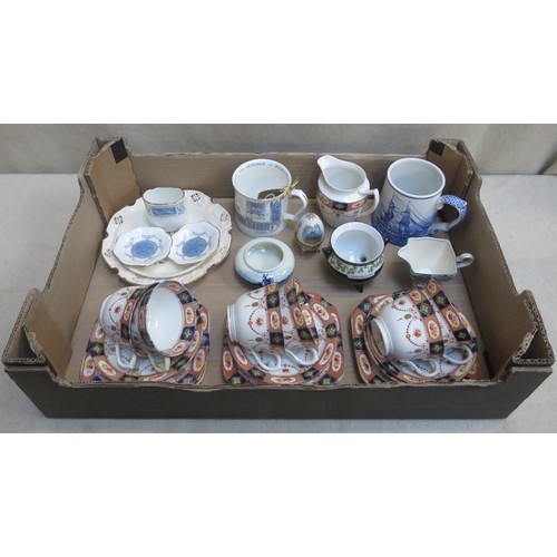 56 - Mixed lot Inc. set of six Royal Albion trios, three Coalport Revelry china items, plus various other... 