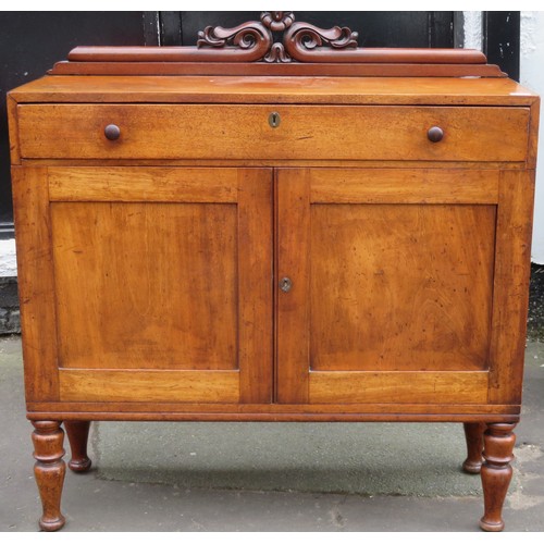 1 - Victorian mahogany sideboard. Approximately. 110cm H x 100cm W x 34cm D