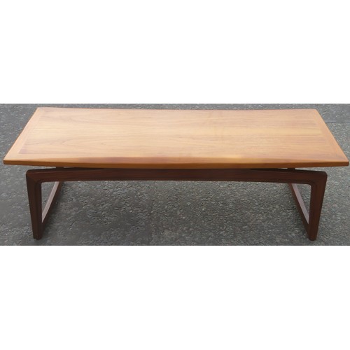 33 - Remploy mid 20th century coffee table. Approx. 41cms H x 135cms W x 49cms D