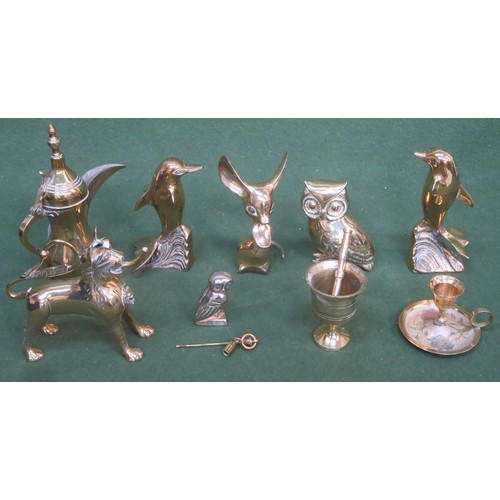 245 - Small mixed lot of various brassware