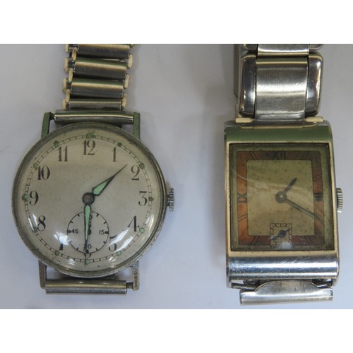 66 - Two Art Deco style wrist watches