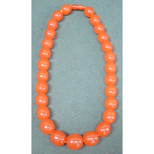 73 - Strand of graduated Russian Amber beads. Weight Approx. 92.9G