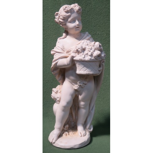87 - 20th century resin classical style figure. Approx. 49cms High