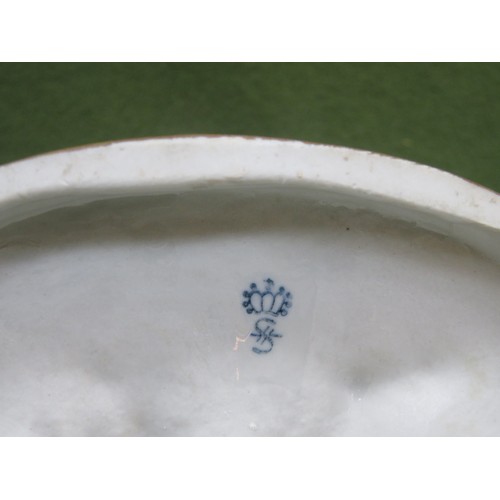 109 - Sitzendorf hand painted and gilded ceramic figure group, depicting a lady and gent. Approx. 20cms Hi... 