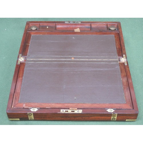 10A - Rosewood brass bound writing slope