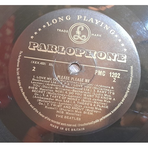 14 - Please Please Me Mono LP Black and Gold label with Dick James credits labels are clean vinyl conditi... 