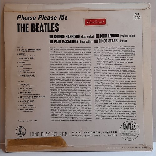 14 - Please Please Me Mono LP Black and Gold label with Dick James credits labels are clean vinyl conditi... 