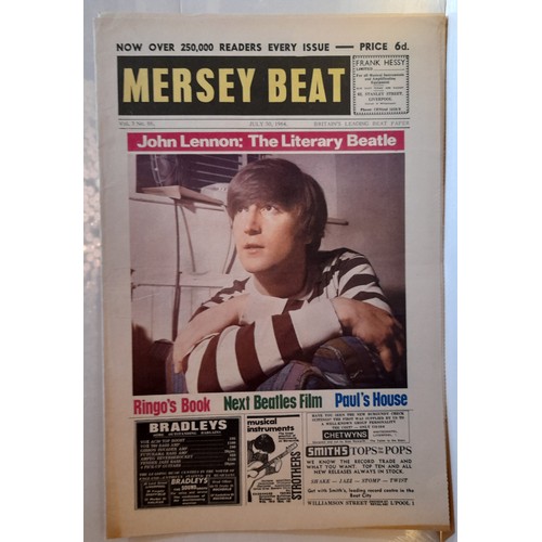 15 - Mersey Beat newspaper Vol 3 No 86 July 30 1964 John Lennon Cover