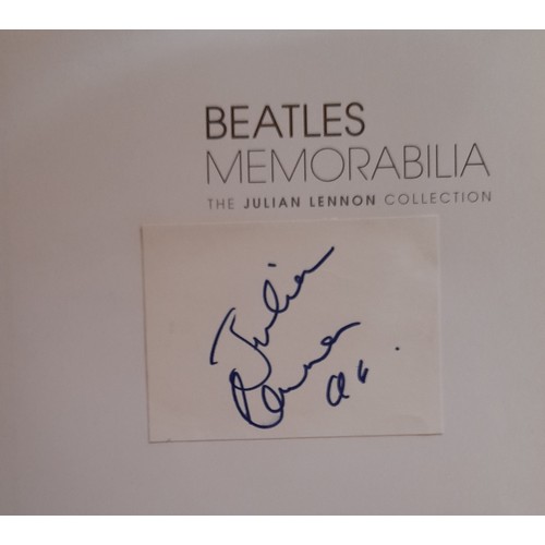 21 - Julian Lennon Beatles Memorabilia book with book plate signature