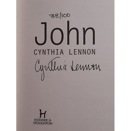 22 - Limited edition 38/100 Cynthia Lennon “Lennon” book numbered and signed by Cynthia Lennon