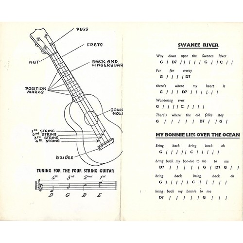 44 - The Beatles Selcol Guitar instructions booklet 1963 UK