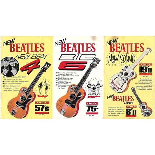 45 - The Beatles Selcol instruments sales tri-fold booklet 1963 UK