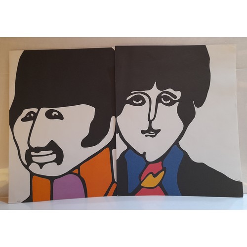 55 - Original Yellow Submarine Note Paper and Envelopes each featuring individual group member 1968 USA