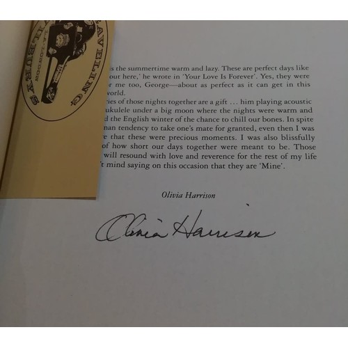 83 - George Harrison I Me Mine book signed by Oliva Harrison