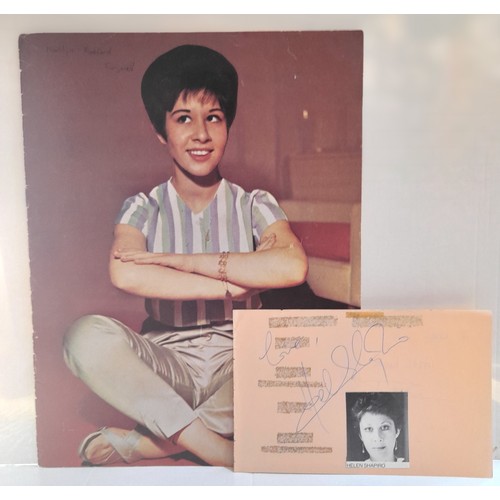 84 - Small collection of Helen Shapiro memorabilia including signature